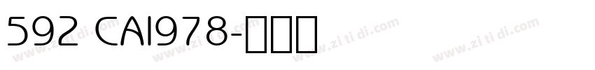 592 CAI978字体转换